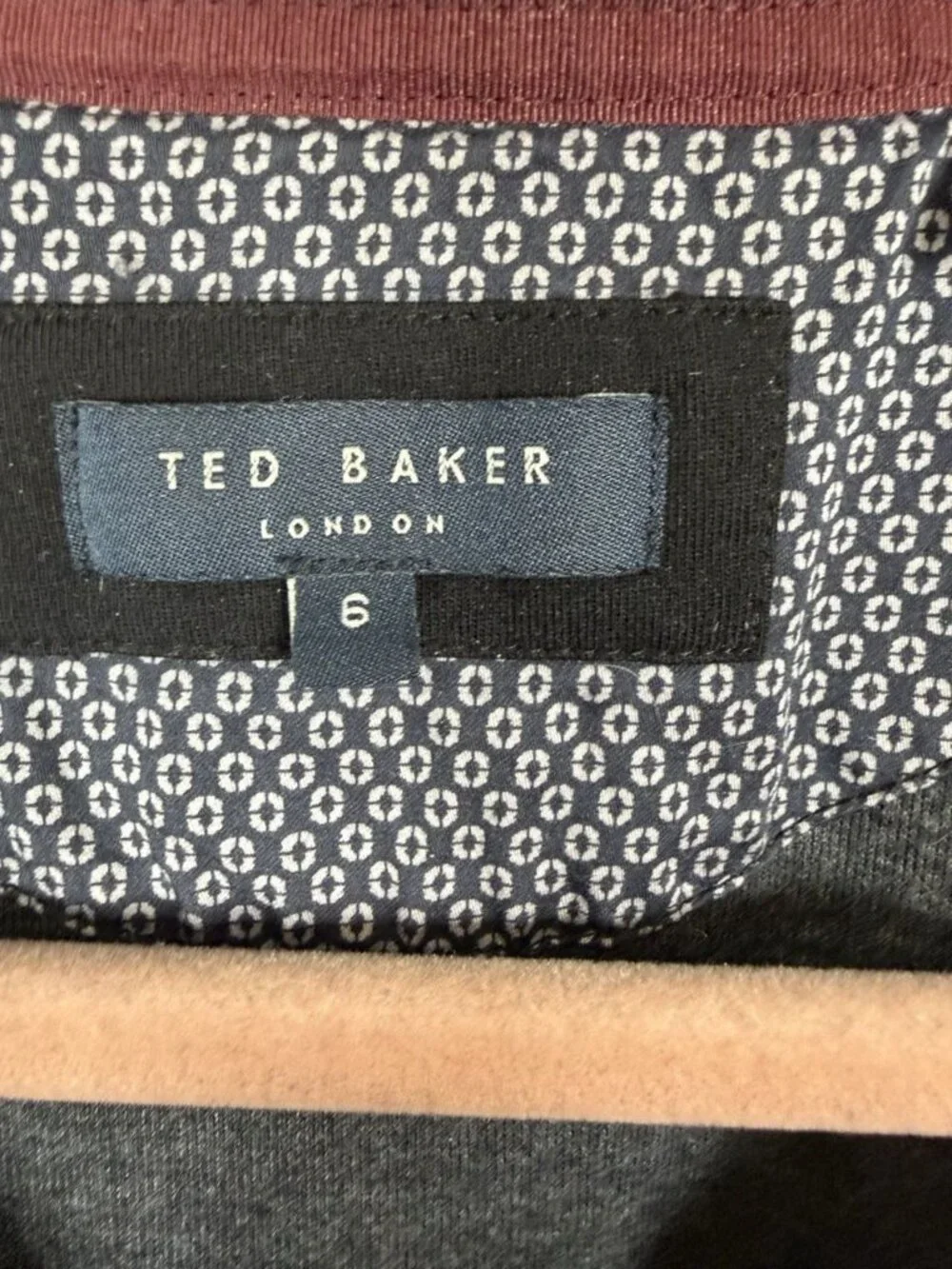 Ted Baker Quarter-Zip Mock Neck Sweater Size XL 6 Black Newbevy Preppy Work